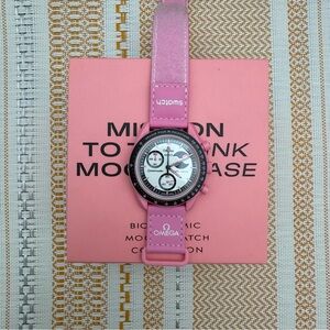 Swatch x Omega MoonSwatch Moonphase Mission: Pink Moon